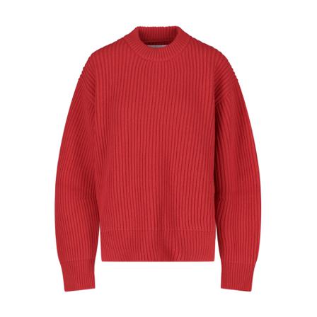 Jil Sander, Round-neck Knitwear Rood, Dames, Maat:M