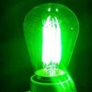 SYNERGY 21 LED Retrofit E27 S14 grün mit 2 Watt für Lichterkette