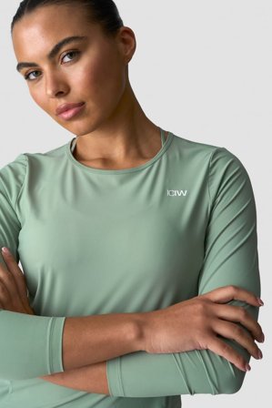 ICANIWILL - Everyday Long Sleeve Light Moss - Langermet - Dame - ICIW
