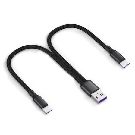 6A Snabbladdning Dubbel Port Typ-C Splitter Laddningskabel Strömförsörjd Enhetskabel Strömförsörjd TYPE-C+TYPE