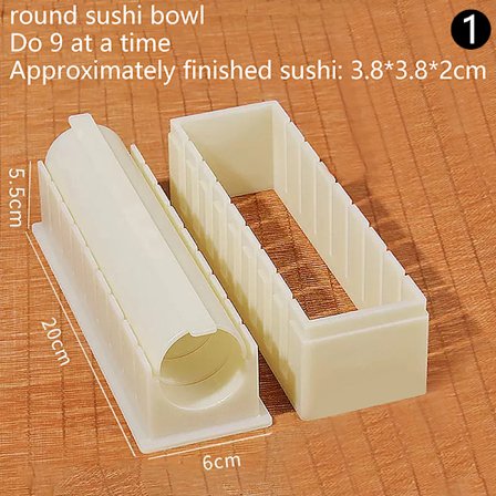 Bärbar DIY Sushi Maker Making Kit Rice Roller Form For Beginn