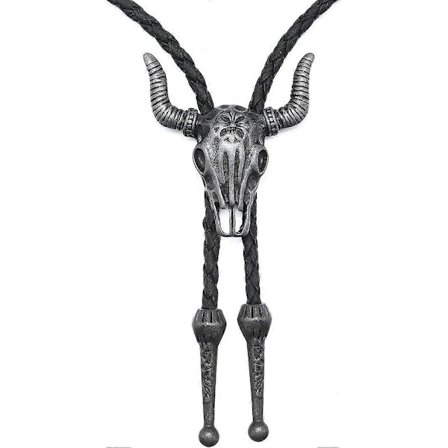 Cowboy læder slips, justerbar Western Rodeo tema læder reb halskæde, kostume tilbehør til mænd, kvinder