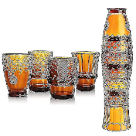 Koi Stack Ass Set Fisk Formet Gobelet Kopp Cocktail Øl Glass Stable Drikk Glass Sett Glassvarer