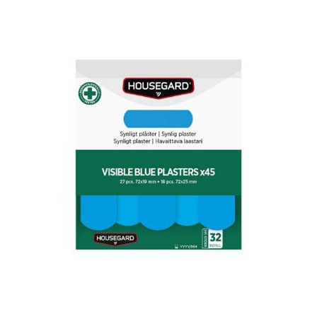HOUSEGARD Plåster spårbara 2x45st - Lyreco - Skyddsutrustning - Första Hjälpen - Förband och Refill