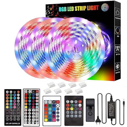 LED Smart Strip Lights RGB Musiksynkroniserad Färgväxlande Belysning