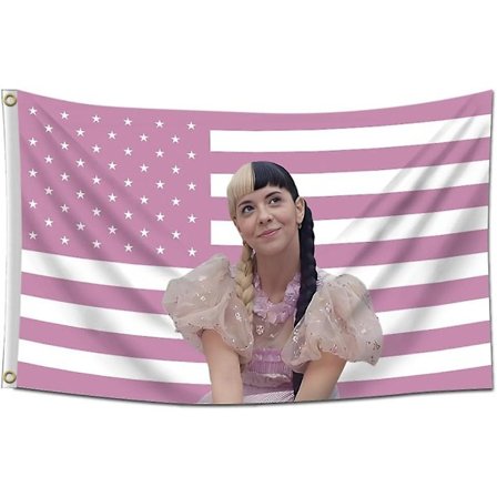 Melanie Flag, Melanie Flag Amerikansk Usa Banner Musik Sanger Plakat Tapestry 3x5ft Melanie Martinez Pink Flag Til Kollegie Værelse