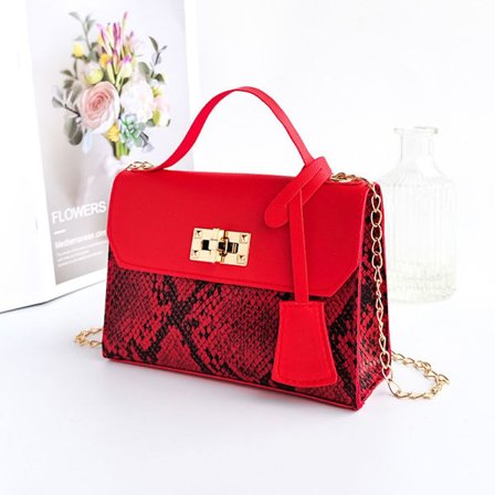 Mordely Kvinnor Messenger Bag Kvinnlig Axelväska RÖD