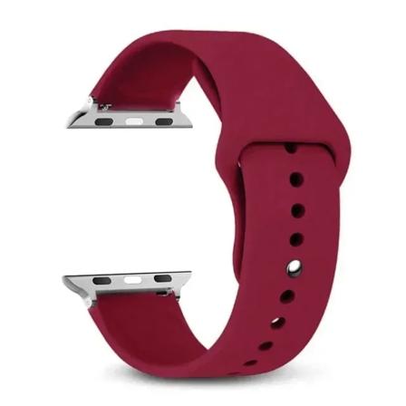 Silikonrem för Apple Watch -band 40 mm 44 mm 49 mm 45 mm 41 mm 38 mm 42 mm bältesarmband iWatch-serien 9 8 7 6 5 3 SE ultra 2 band 32 rose red 38 40 