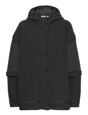 Polar Fleece Track Hoodie Sweatshirts & Hoodies Fleeces & Midlayers Sort Adidas Originals