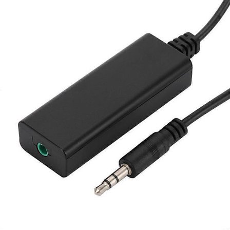 3,5 mm lydkabel jordforbindelsesisolator AUX brummende støjeliminering anti-interferensfilter