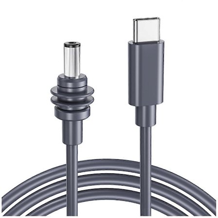 For Mini USB C til DC Strømkabel 3 meter Type-C til DC Kabel Erstatning for Mini
