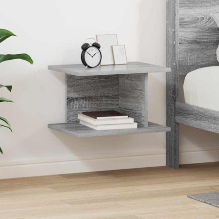 Sängbord Grå Sonoma 40 x 30 x 25 cm Konstruerat trä