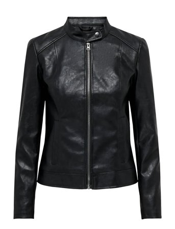 Jdyemily Faux Leather Jacket Otw Noos Black JDY