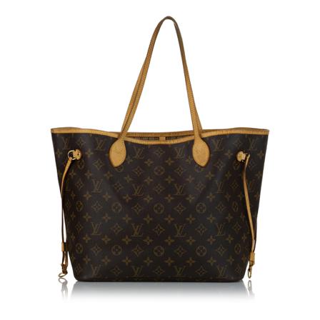 Louis Vuitton Vintage Pre-owned Neverfull MM Monogram Tas , Bruin , Dames , Maat: ONE Size Vintage Tassen
