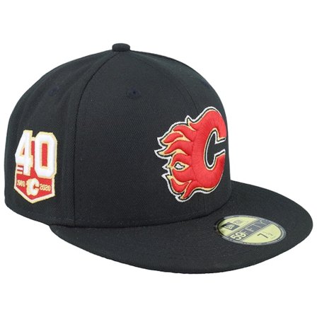 New Era - NHL Svart fitted Caps - Hatstore Exclusive x Calgary Flames 40 59FIFTY Black Fitted @ Hatstore