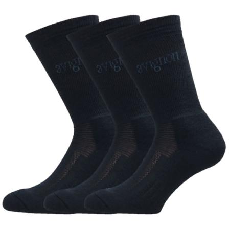 Avignon Terry Wool 3-pack Men hiking socks Black 36-39