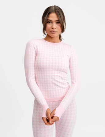 Drop of Mindfulness Seamless Base Layer - Pink - L