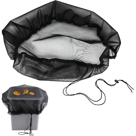 Regntunna Skyddsnät (95cm) Justerbart Skyddsnät Myggsäkert Nät Fall Löv Tunna Skyddsnät för Utomhusträdgård