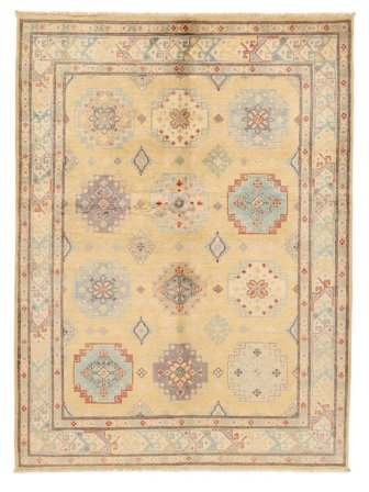 Hand Knotted Kazak Fine Rug 151X201 Wool Orange/Brown Small