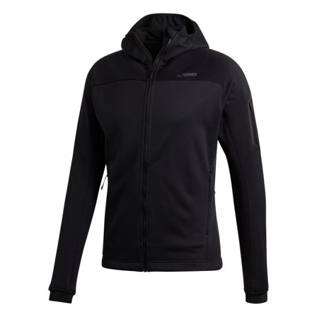 Adidas Men's Stockhorn Hooded Fleece Jacket Men Mid layer tops Black 50