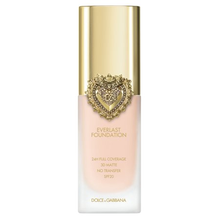 Dolce&Gabbana Everlast Foundation Alta coprenza 24 ORE Effetto opaco 3D No transfer SPF20 01N Light - Sottotono rosa neutro 27ml - Fondotinta liquido