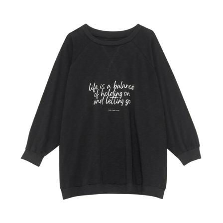 Moshi Moshi Mind November Sweat Black Sort, Dame Toppe, Størrelse: ONE Size
