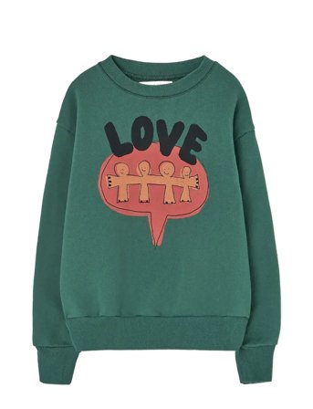 THE ANIMALS OBSERVATORY Love Freen Bear Sweatshirt - Green - 4 Y