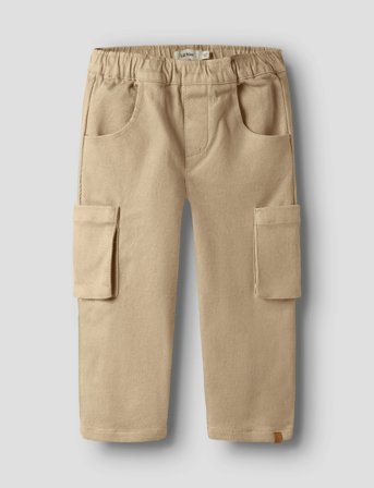Lil'Atelier Nmmtaru Loose Twill Pant 1177-Dj Lil - Beige - 116