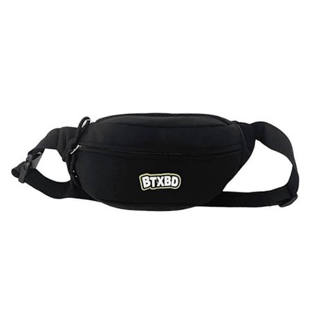 Bältesväska med bokstav för kvinnor och flickor, söt crossbody-väska med justerbar rem, liten bröstväska, midjeväska, magväska