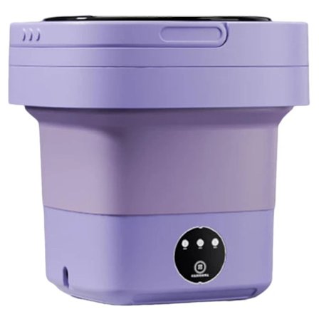 6,5L Liten Vaskemaskin Stor Kapasitet Bærbar Vaskemaskin For Undertøy Sokker Vaske Lilla