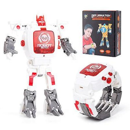 Kreativ Robot Transformer Børneur, Store Urskiver Digitale Drenge Armbåndsure til 2-14 Årige