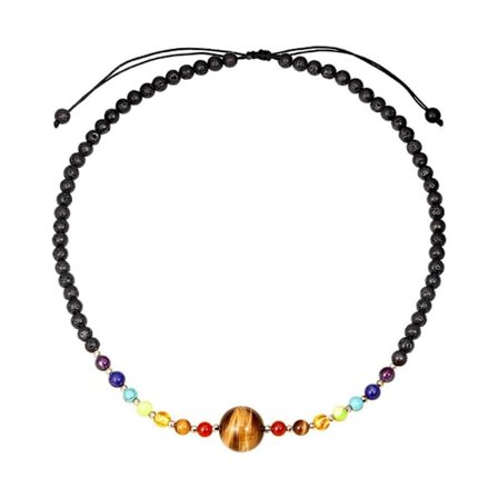 7 Chakra Halsband Yoga Halsband TIGER EYE TIGER EY
