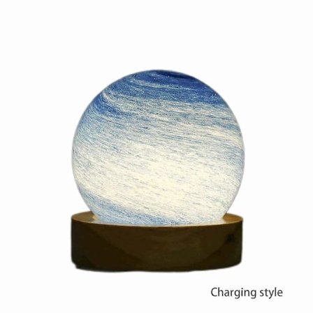 3D Design Steglös Dimning Romantisk Barn Planet Lampa Högkvalitativ Unik Belysning