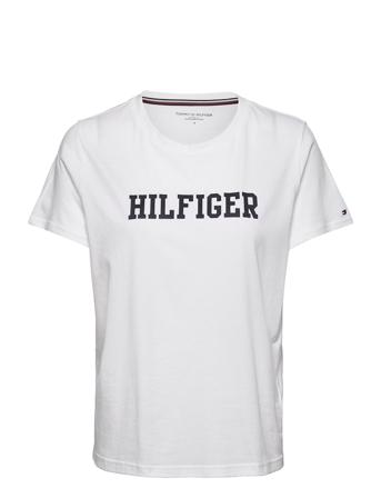 Cn Tee Ss Hilfiger T-shirt Top Hvid Tommy Hilfiger