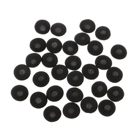 30 stk. Komfortable ørepuder til headset 15 mm-20 mm Headset Ørekopper Memory Foam Cover Hovedtelefonpuder Reparationsdele Rekvisitter