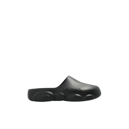 Moschino Rubber slides , Zwart , Dames , Maat: 39 EU