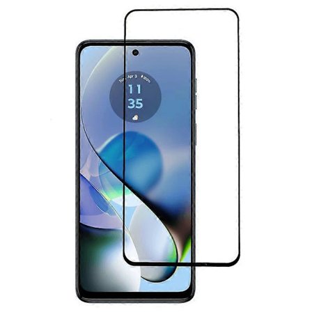 Kompatibel med Motorola Moto G56 5G Härdat Glas Skärmskydd Full Lim Silke Tryck Film