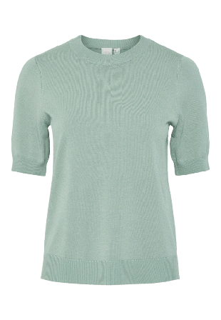 Y.A.S Yaslena Ss Knit Pullover Stickat Dam Grön M