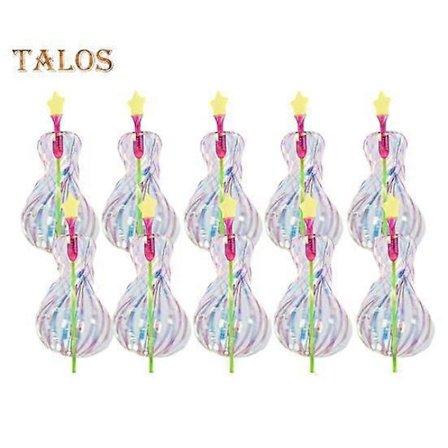 10 kpl Sateenkaari Spinner Lelu Sateenkaari Pyörivä Keppi Nauha Keiju Sauvat Kirkas Glitter Sauva Pyörivä Sauva Valo Ylös Pyörivät Lelut 