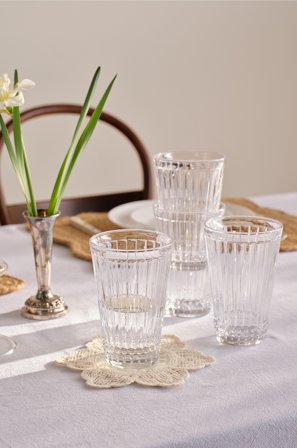 Jotex - Laget Av Glass Og 4-pakning Gjennomsiktig - STING - Kjøp Drikkeglass hos Jotex