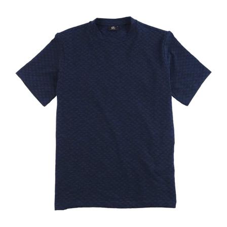 PS By Paul Smith Dark Blue Dotted Matrix Blå, Herre T-shirts