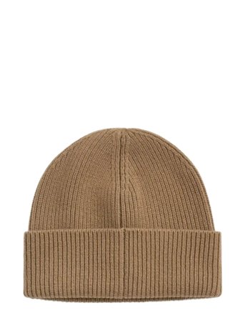 GANT Wool Ribbed Beanie - Beige - ONE SIZE