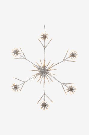 Star Trading - Silhuett Flower Snowflake 60 cm - Hvit - Dekorbelysning - Fra Homeroom