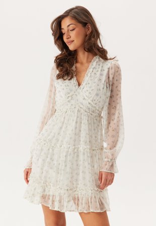 VERO MODA-Vmsmilla LS frill short dress-M