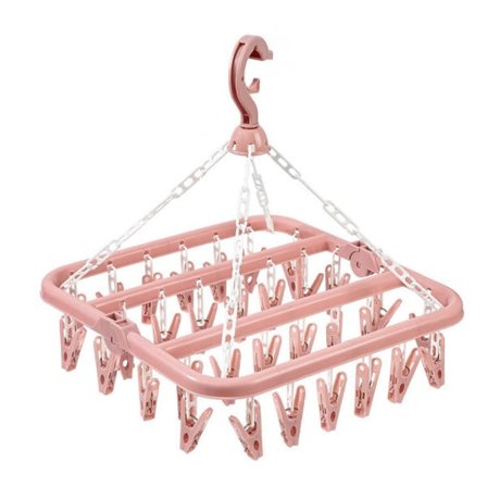 IC 32 sammenklappelig tørrestativ multifunktionel tørrestativ Pink