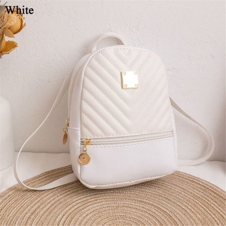 Ryggsekk Skolesekk HVIT hvit