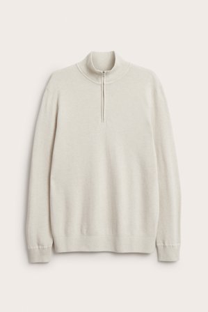 Kappahl | Tröja half-zip | Offwhite