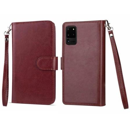 Samsung Galaxy S20 Ultra - Stilig lommebokdeksel med 9 kort Brun