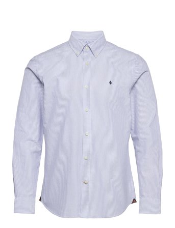 Morris Oxford Striped Bd Shirt - Blue - XL