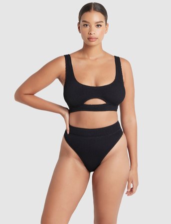 Bond-Eye Sasha Crop - Black - ONE SIZE